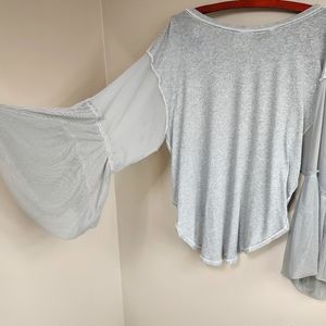 Free People Mesh Bell Sleeve Tunic